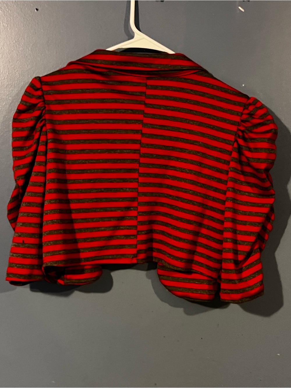 Dots Red and Black Striped Knit Top - Picture 3 of 3